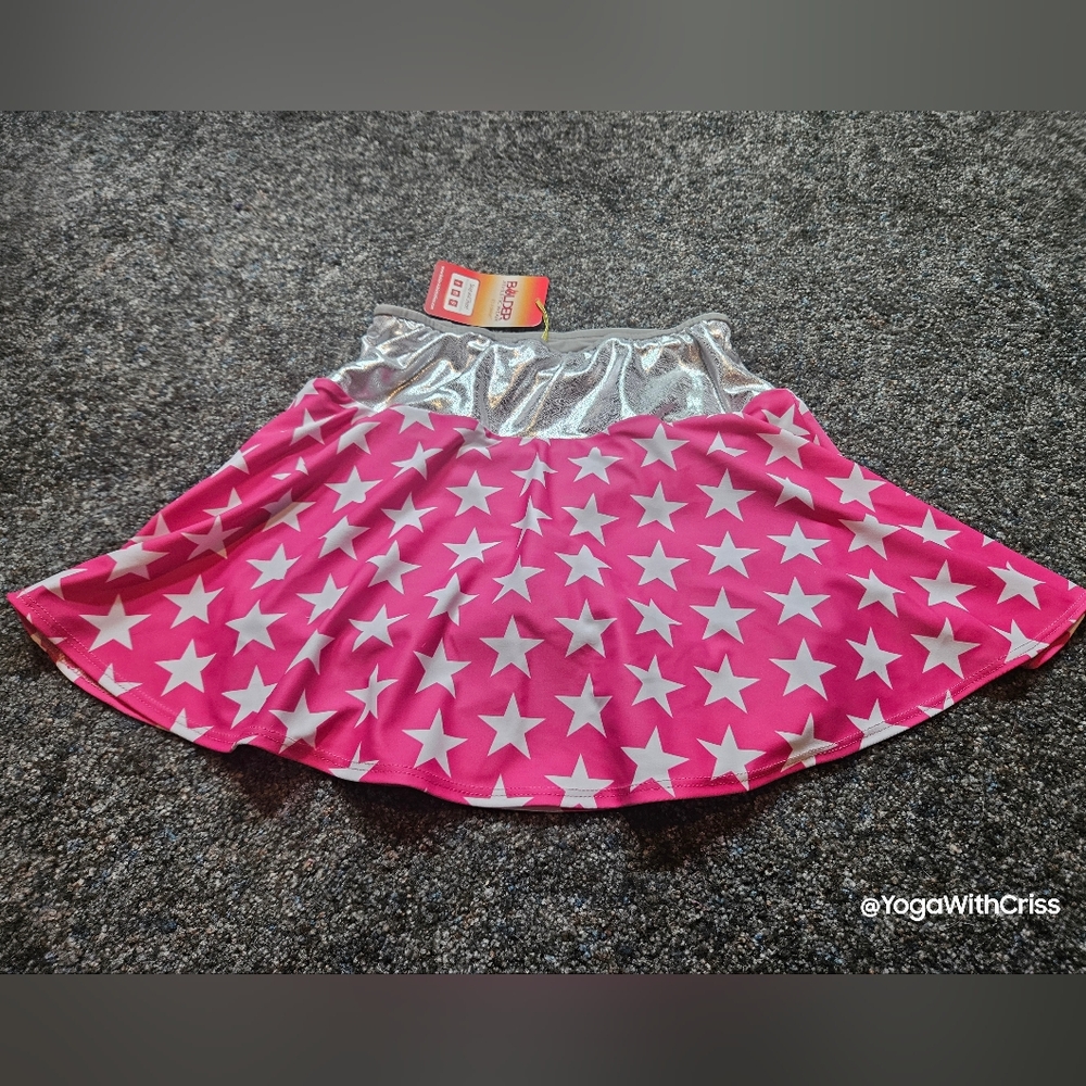 running skirt skort Bolder Athletic 3 huge pockets Wonder Girl Youth Large RARE